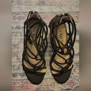 Katy Perry Collections Black Strappy Heels Size 7